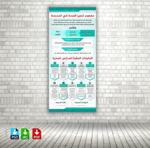 ‎تصميم مفهوم تعزيز الصحة المدرسية