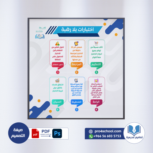 تصميم لوحة اختبارات بلا رهبة