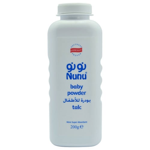 نونو بودرة للأطفال 200 جرام nunu baby powder talc 200g صيدلية مد الطبية