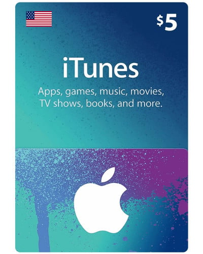 بطاقة ايتونز 5 دولار المتجر الأمريكي - $iTunes 5