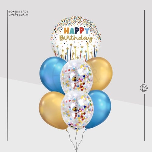 باقة بالون عيد ميلاد