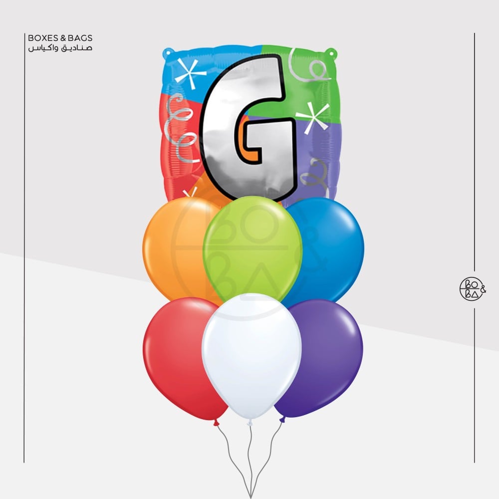 باقة بالون حرف G