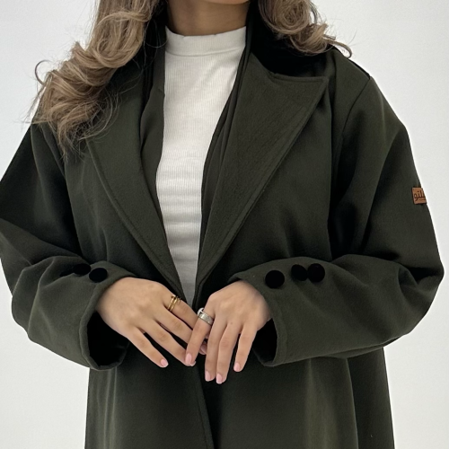 جوخ زيتي مع مخمل