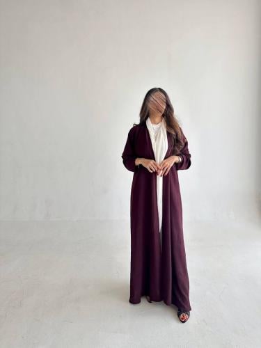 كريب امريكي نص كلوش عنابي