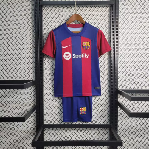 طقم برشلونة اطفال 2024-2023