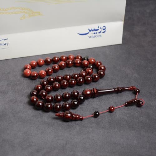 سبحة فاتوران أحمر رخامي