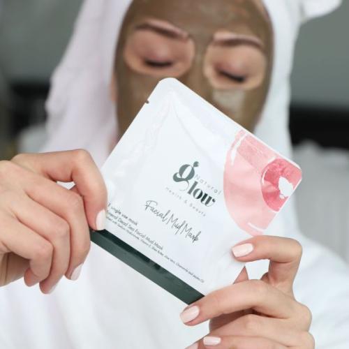 قناع طين البحر الميت للوجه استخدام واحد 5 أقنعة في الداخل