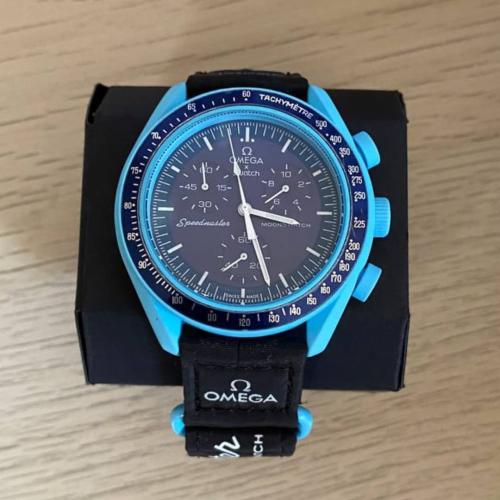 ساعه اوميجا سواتش - OMEGA ازرق