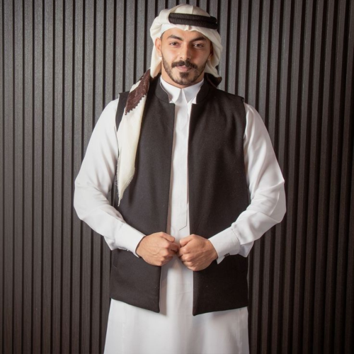 سديري وجهين (رصاصي - اسود)