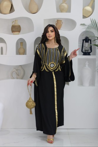 دراعة رمضان اسود وذهبي