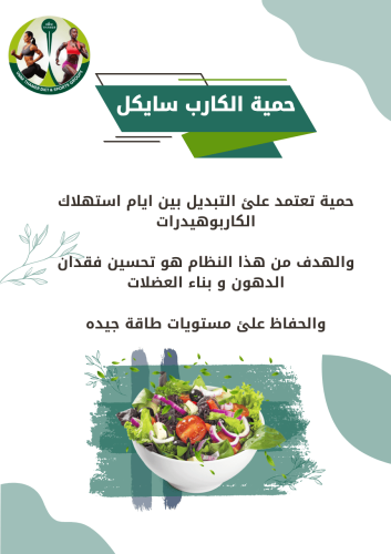 حمية الكارب سايكل (شهر + الشهر الثاني مجاناً)