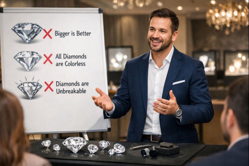 أشهر الأساطير الخاطئة عن الألماس