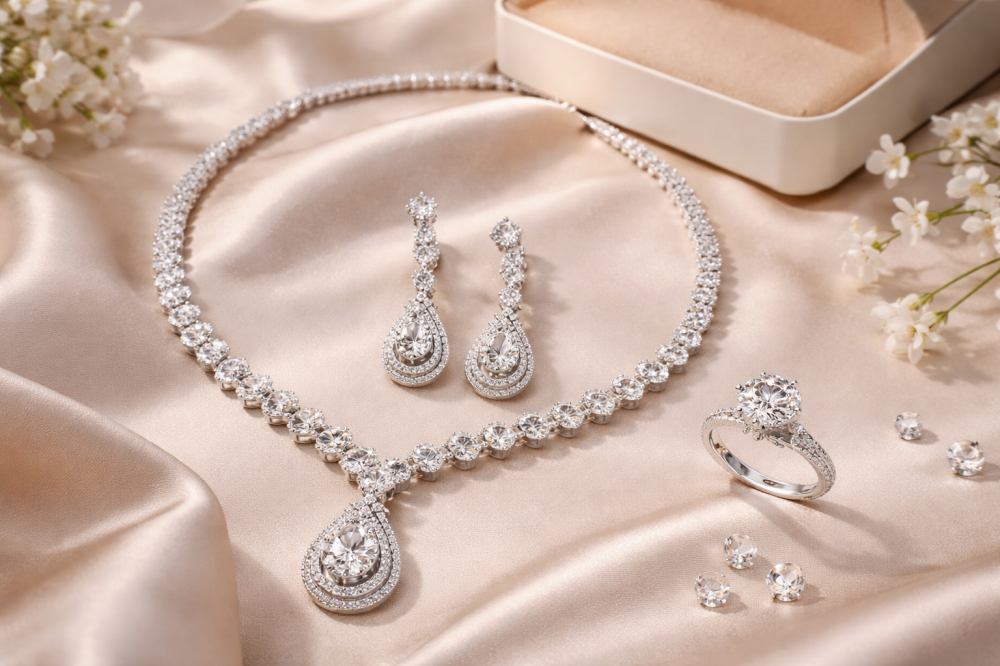 تصاميم شبكات ألماس تناسب العروس العصرية: أناقة حديثة بلمسة فاخرة