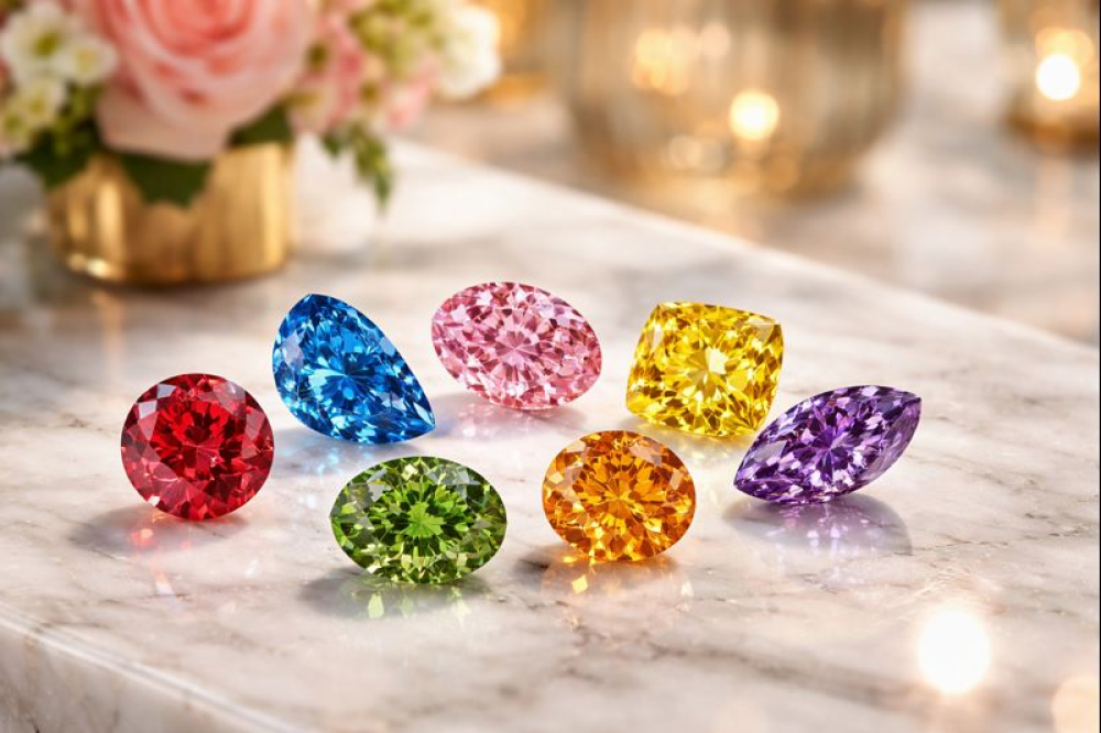 اكتشفي أسرار الألوان المدهشة للألماس وقطعي غموض كل حجر فاخر