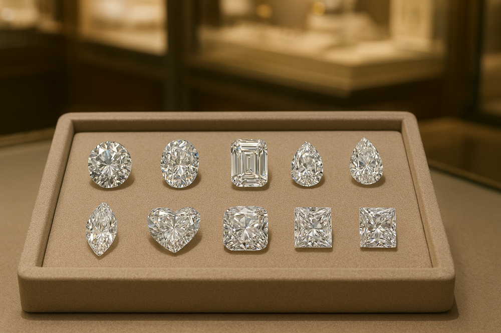 أشكال قطع الألماس: اكتشفي أي تصميم يعكس شخصيتكِ