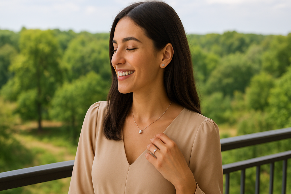 تنسيق الألماس مع اللبس اليومي