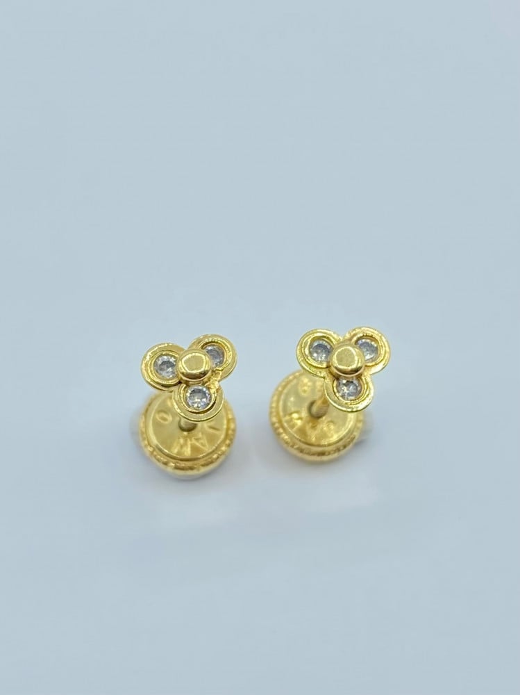 Children's 18k hot sale gold earrings