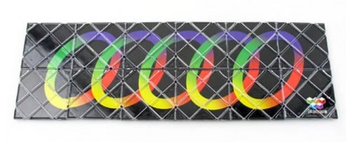 لوح روبيك 2× 6 أسود قابل للطي