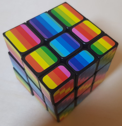 مكعب روبيك  3×3×3  ألوان قوس قزح