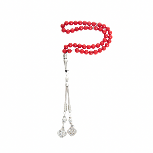 سبحة حجر احمر