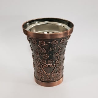 مبخرة صغيرة بيضاوي، بني