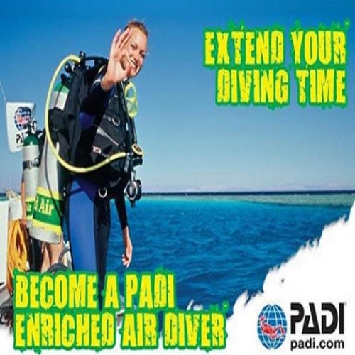 رسوم تدريب دورة تخصص غواص الهواء المخصب