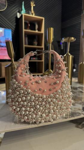 Pearls & crystal pink