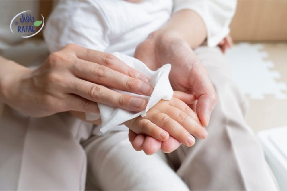 مناديل صحية ذات جودة عالية لا تسبب الحساسية من رافال