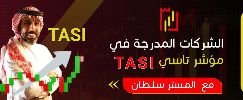 الشركات المدرجة في مؤشر تاسي