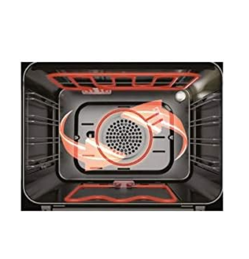 شواية سيمفر تركى 60سم كهرباء 6 وظائف مع مروحة اسود