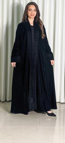 عباية دبل كلوش تطريز كمبيوتر امان وكم