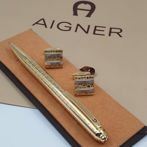 طقم قلم وكبك اقنر