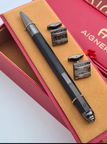 طقم قلم وكبك اقنر