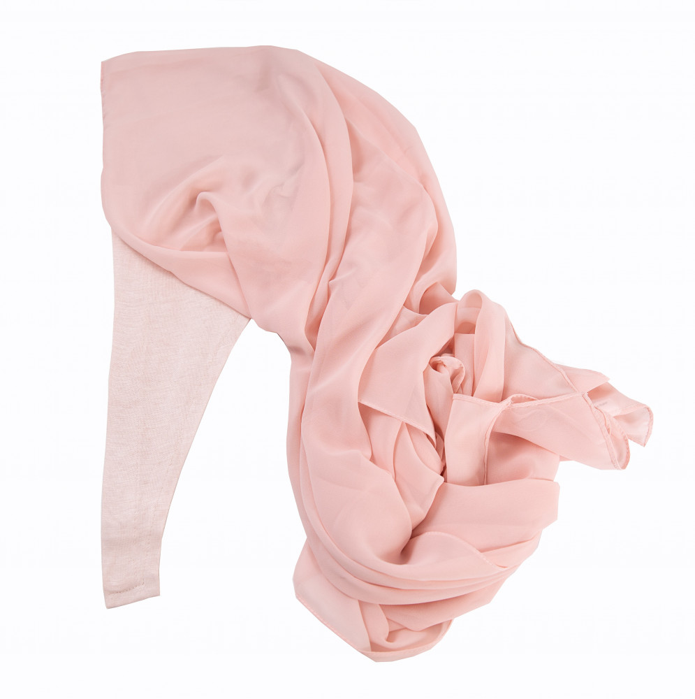 Chiffon Hijab With attached underscarf 