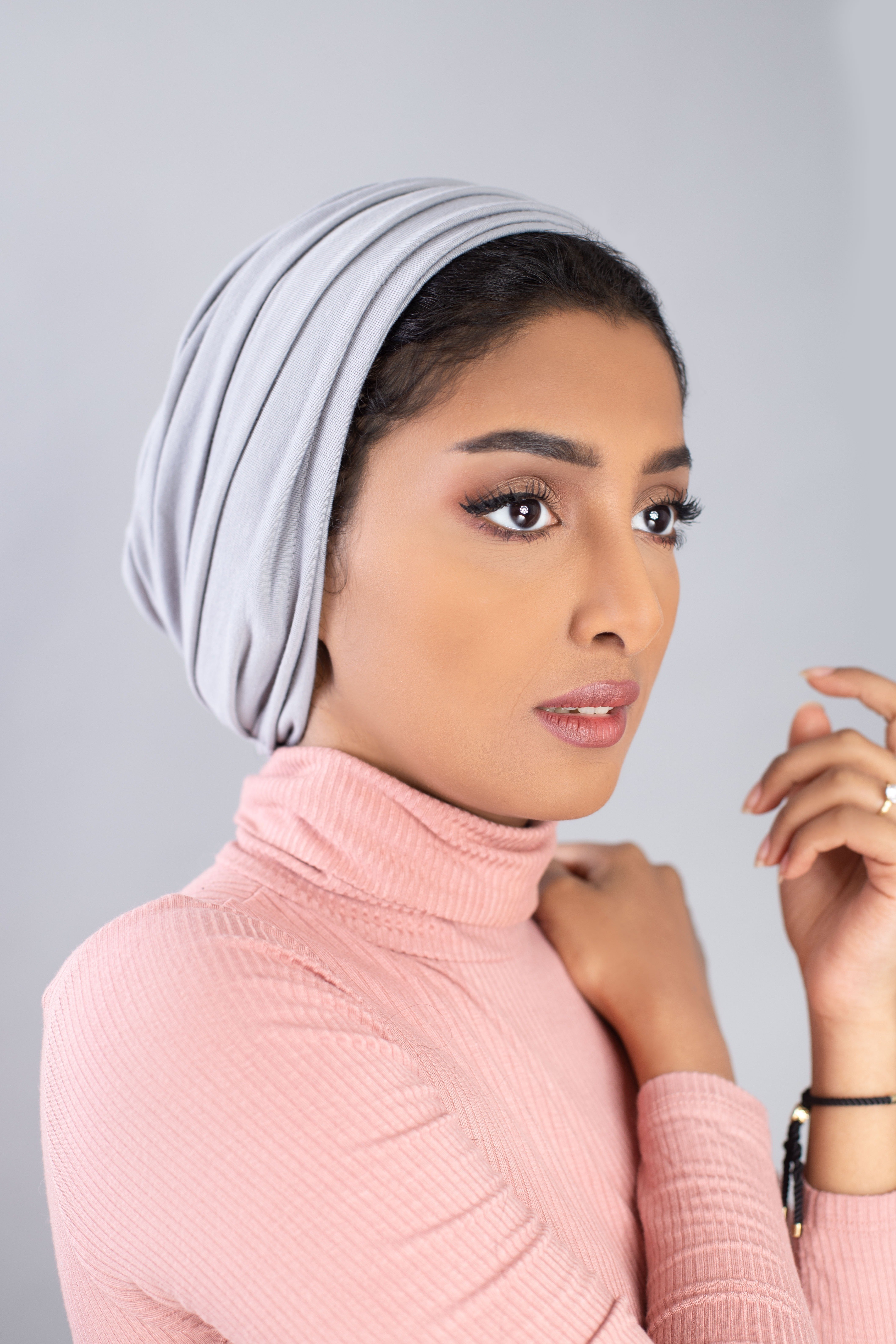 2- Piece Turban- Light Grey