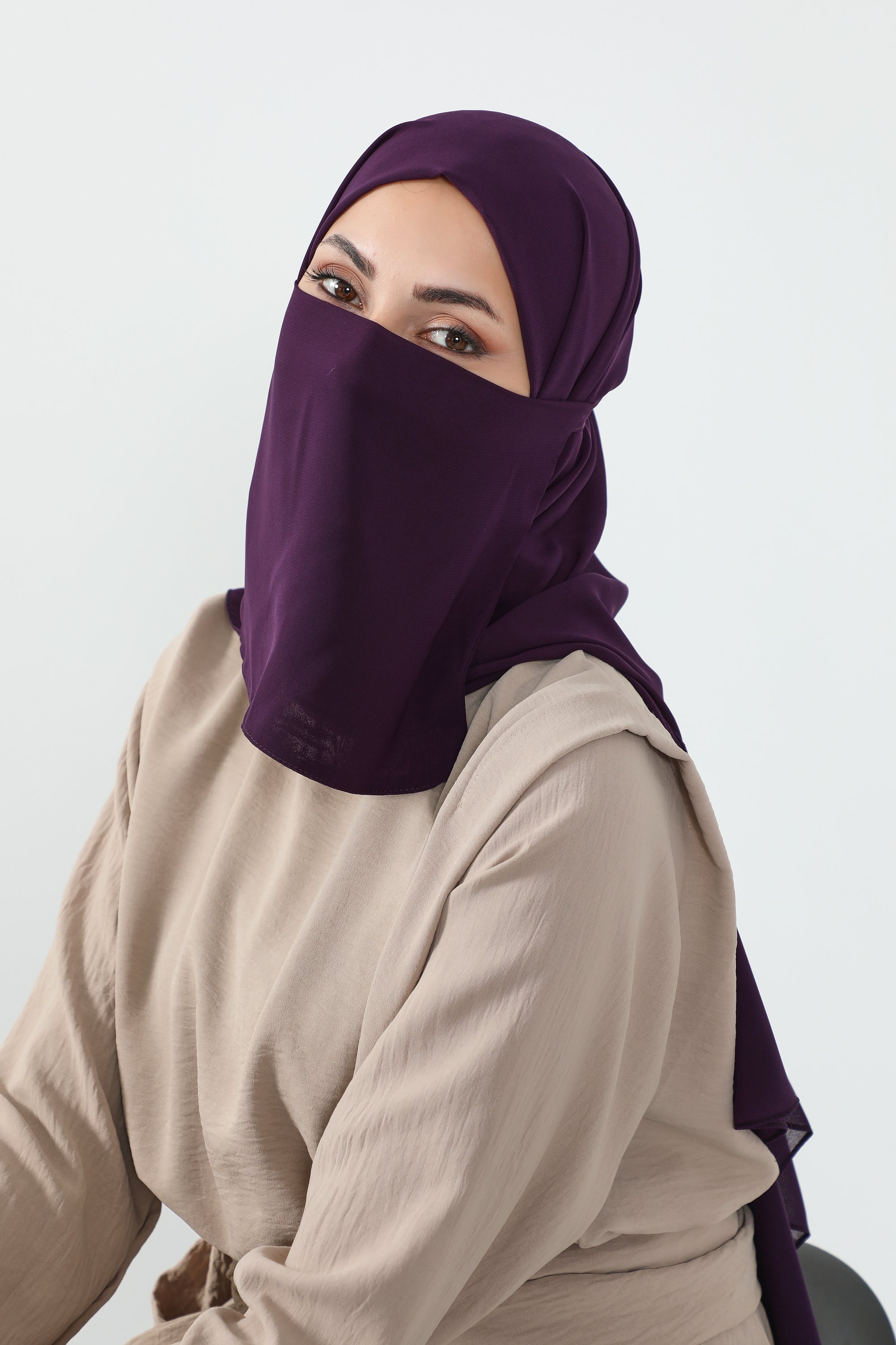 set Hijab and half Niqab 6