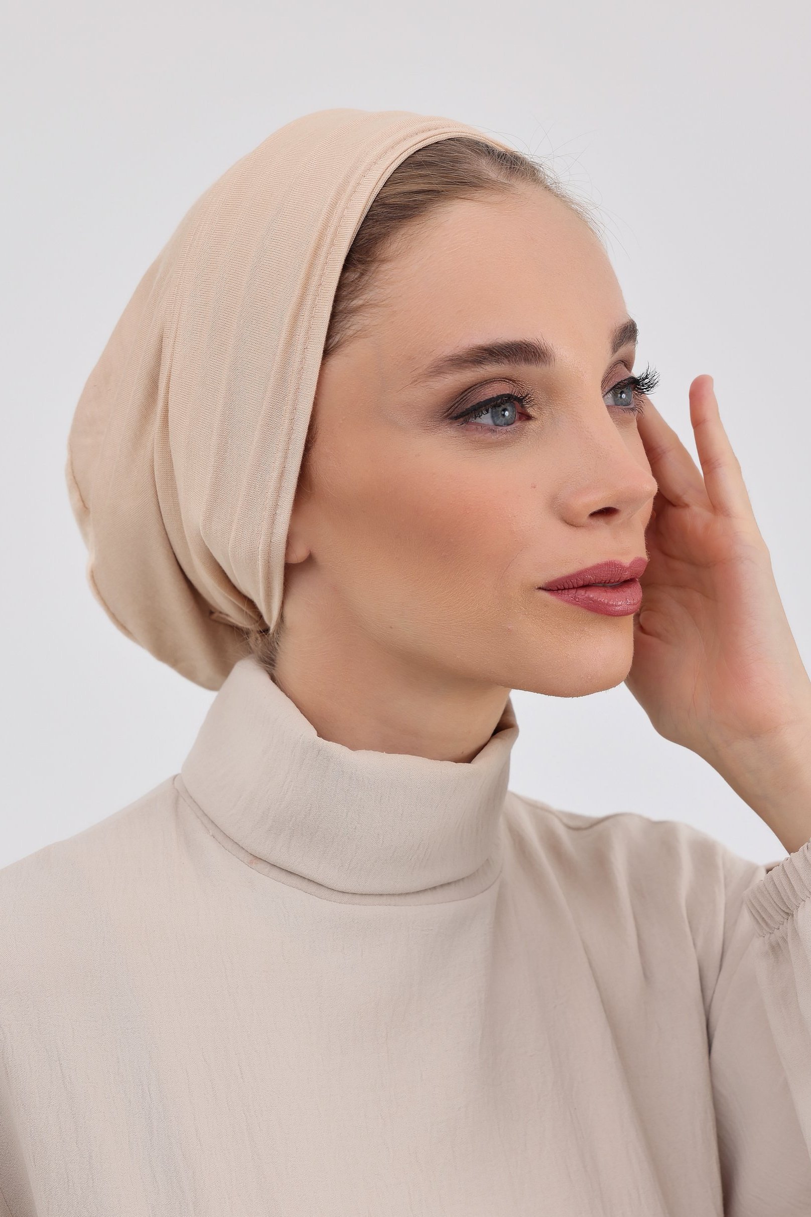 2 Piece Double Stretch Turban - Tie