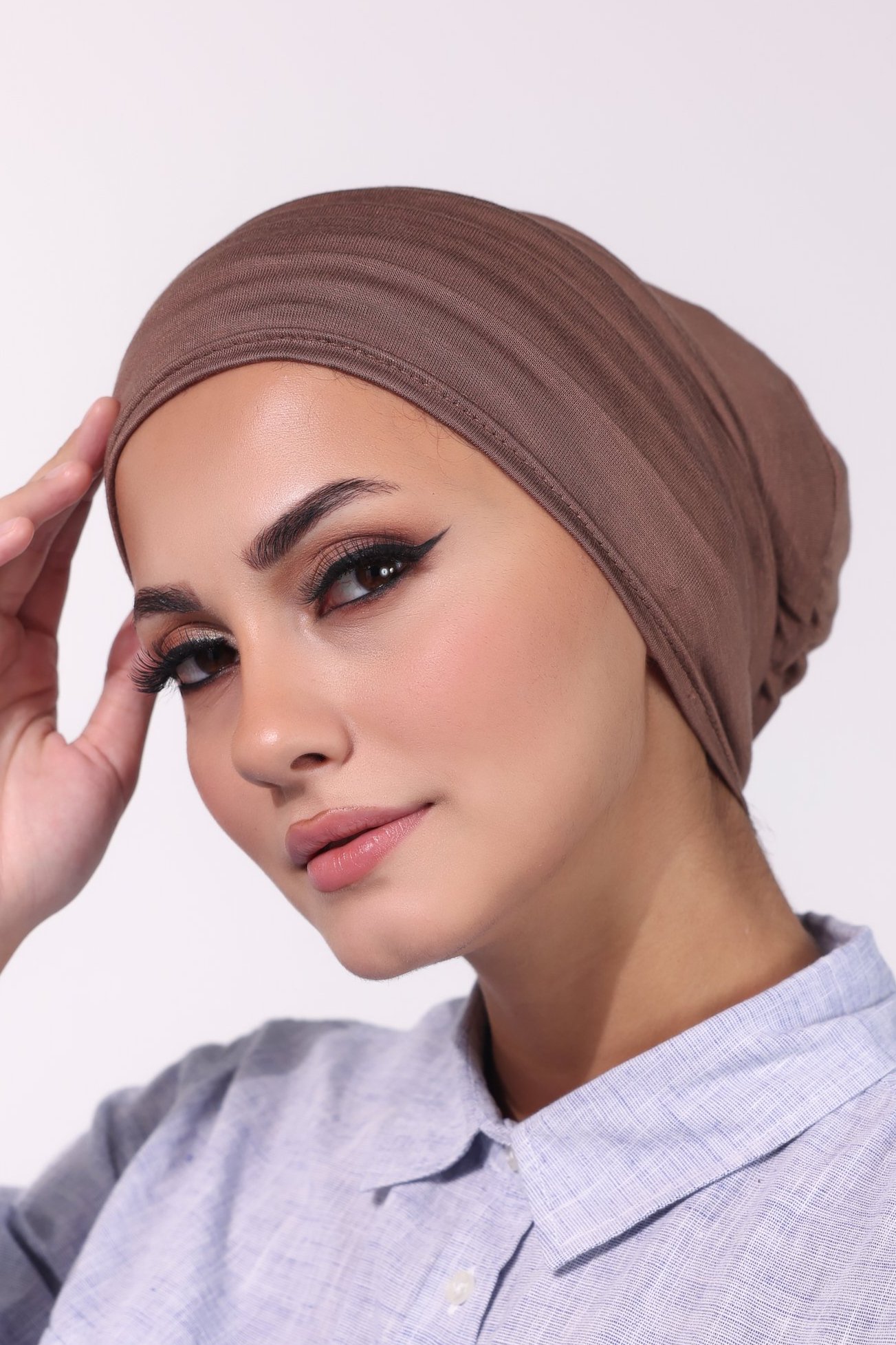 2-Piece Double Stretch Turban-snap button