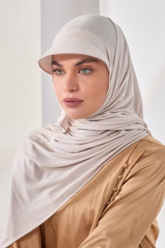 طرحة قطنية مع كاب- بيج