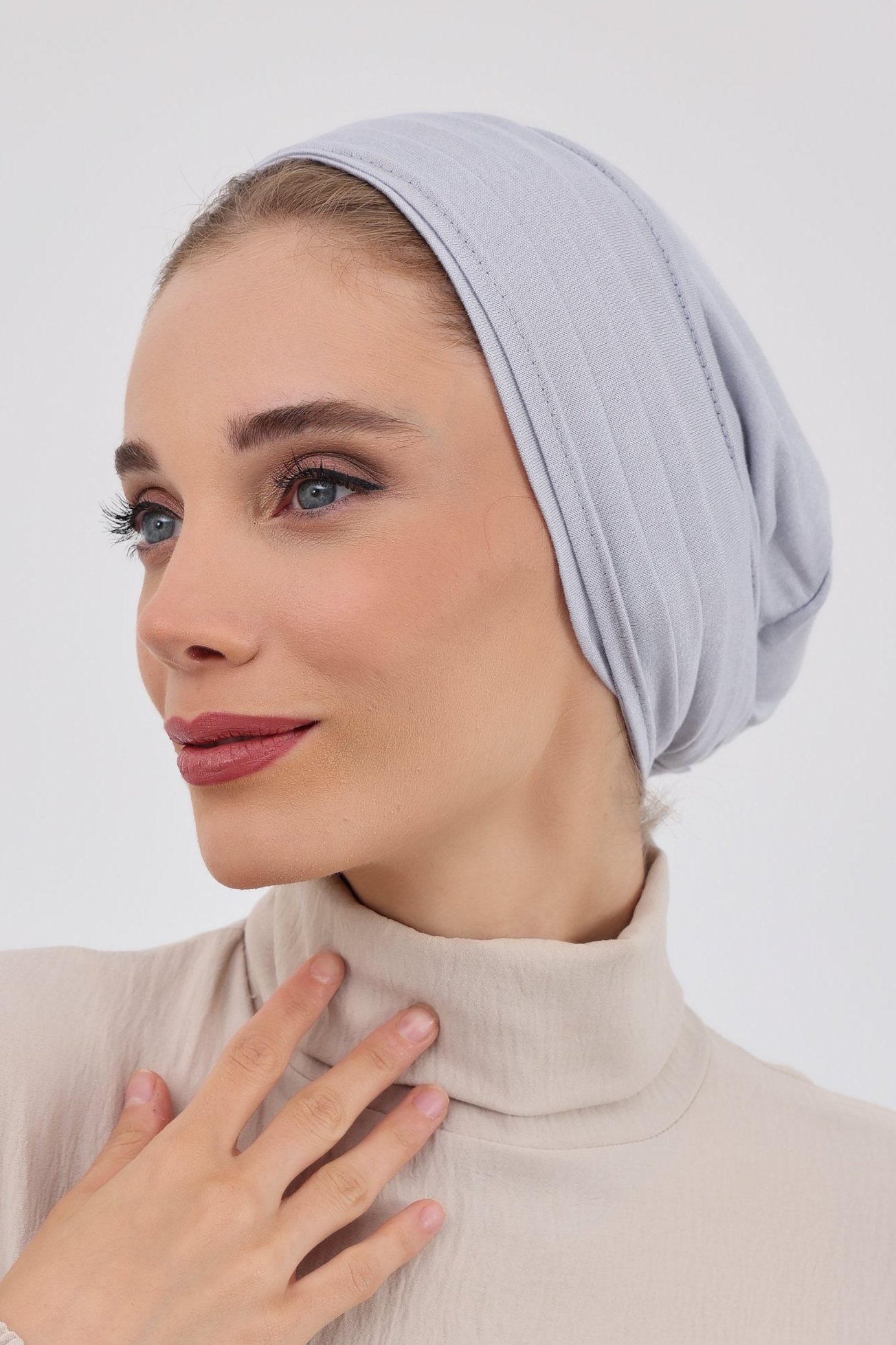 2-Piece Double Stretch Turban- snap button