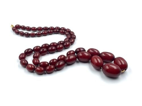 عقد فاتوران معرق صب قديم old faturan cherry amber