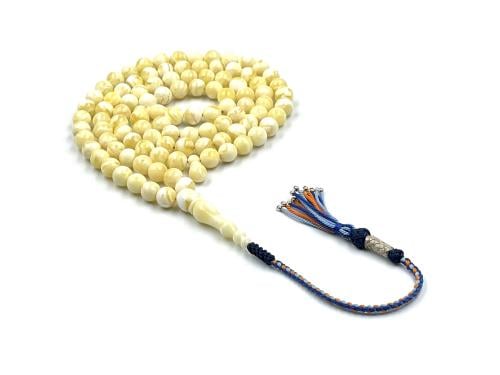 سبحة كهرمان فرز تربل سوبر مبرقع جبس سيراميكي Amber Rosary