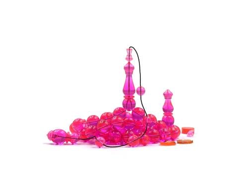 سبحة بكلايت حربا فرنسية بانعكاس برتقالي صب قديم خراطة احمد شاهين