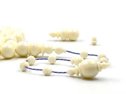 سبحة من ضومنة صب قديم خراطة مصنع الفن rosary