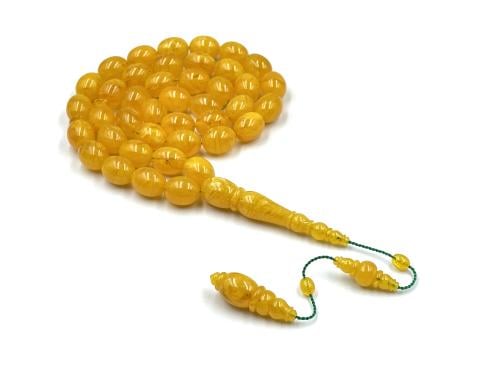 سبحة بكلايت من مكتبية معرقة بشفافية الصمونة صب قديم خراطة احمد ليفنت