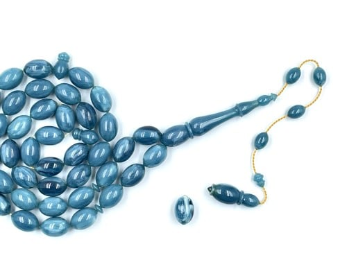 سبحة بكلايت من عصي المانية 11ملم معرقة بشفافية صب قديم خراطة مصنع الفن