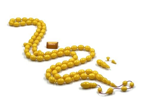 سبحة من بلحات يمنية بطاطسي بتعريق ابيض صب قديم مصطفى عطا bakelite