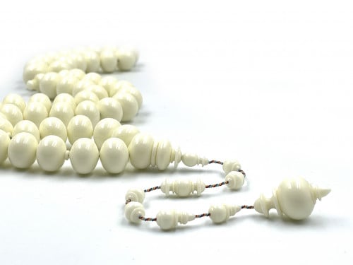 سبحة من ضومنة صب قديم خراطة أبراهيم اليمني rosary