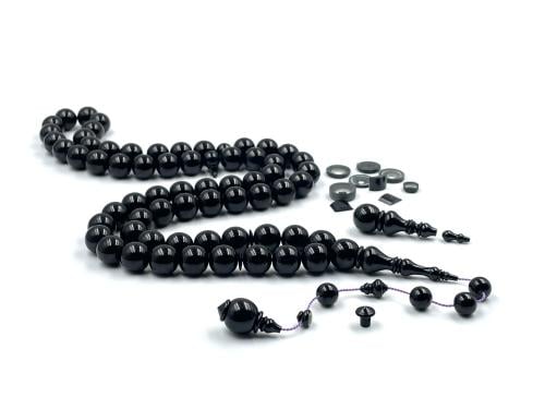 سبحة بكلايت من عصي 14ملم اسود صك صب قديم خراطة احمد مصيطف old rosary