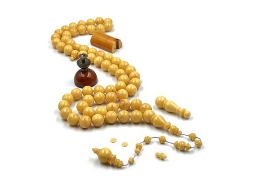 سبحة من مقابض معرقة صب قديم خراطة ناجي طه القبطان old rosary